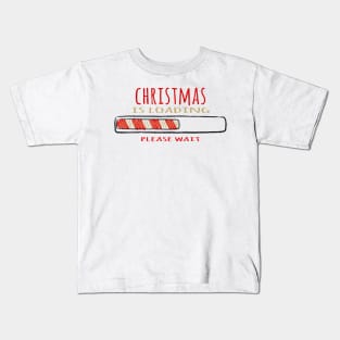 Christmas loading - Happy Christmas and a happy new year! - Available in stickers, clothing, etc Kids T-Shirt